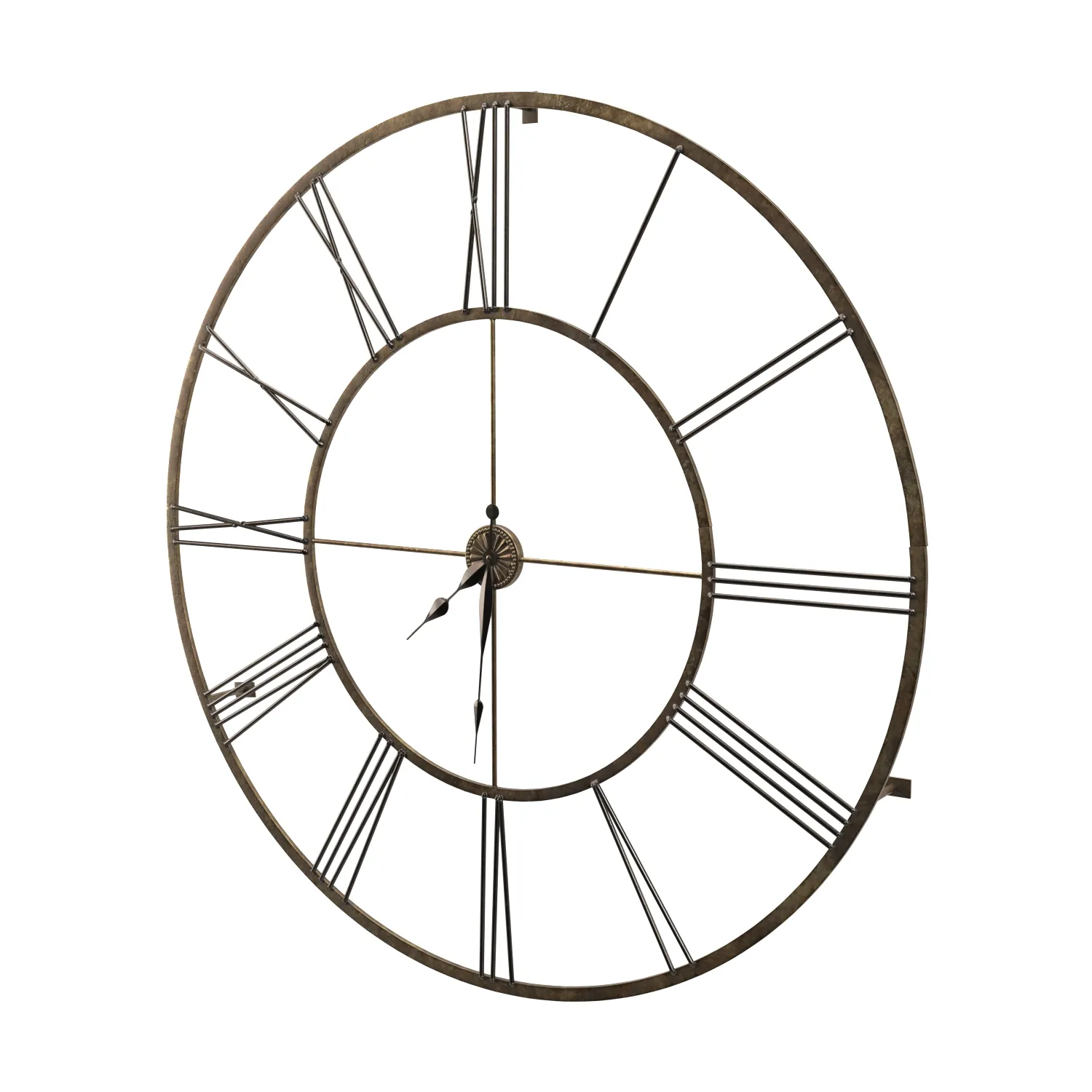 Large Wall Clock PBR 3D Model_06